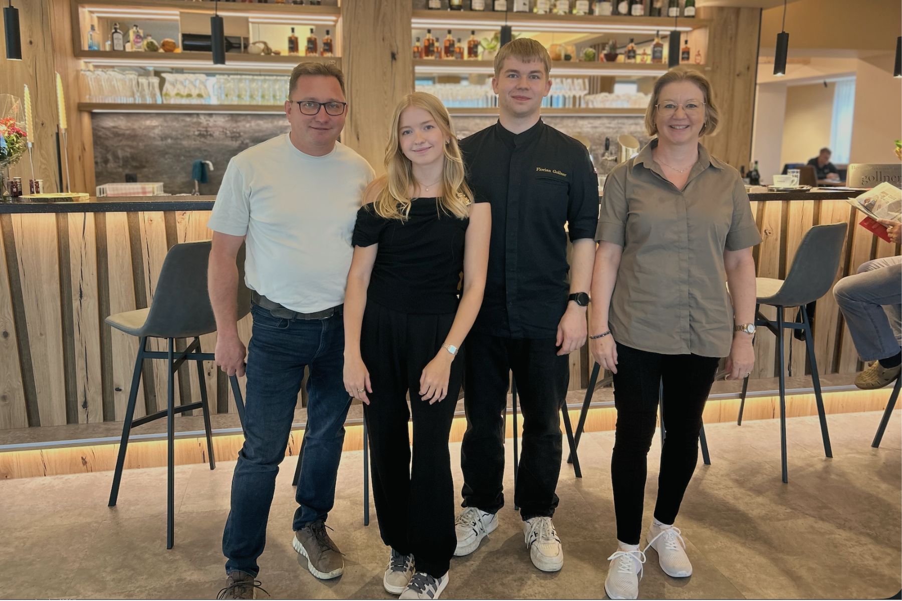 Das Serviceteam an der Bar